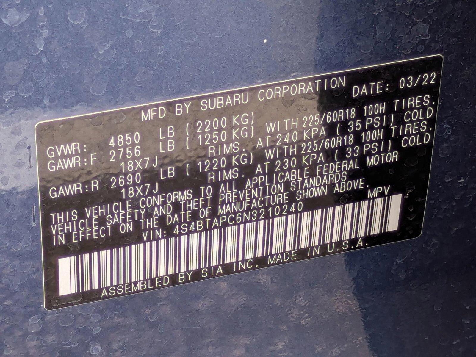 2022 Subaru Outback Vehicle Photo in Clearwater, FL 33761