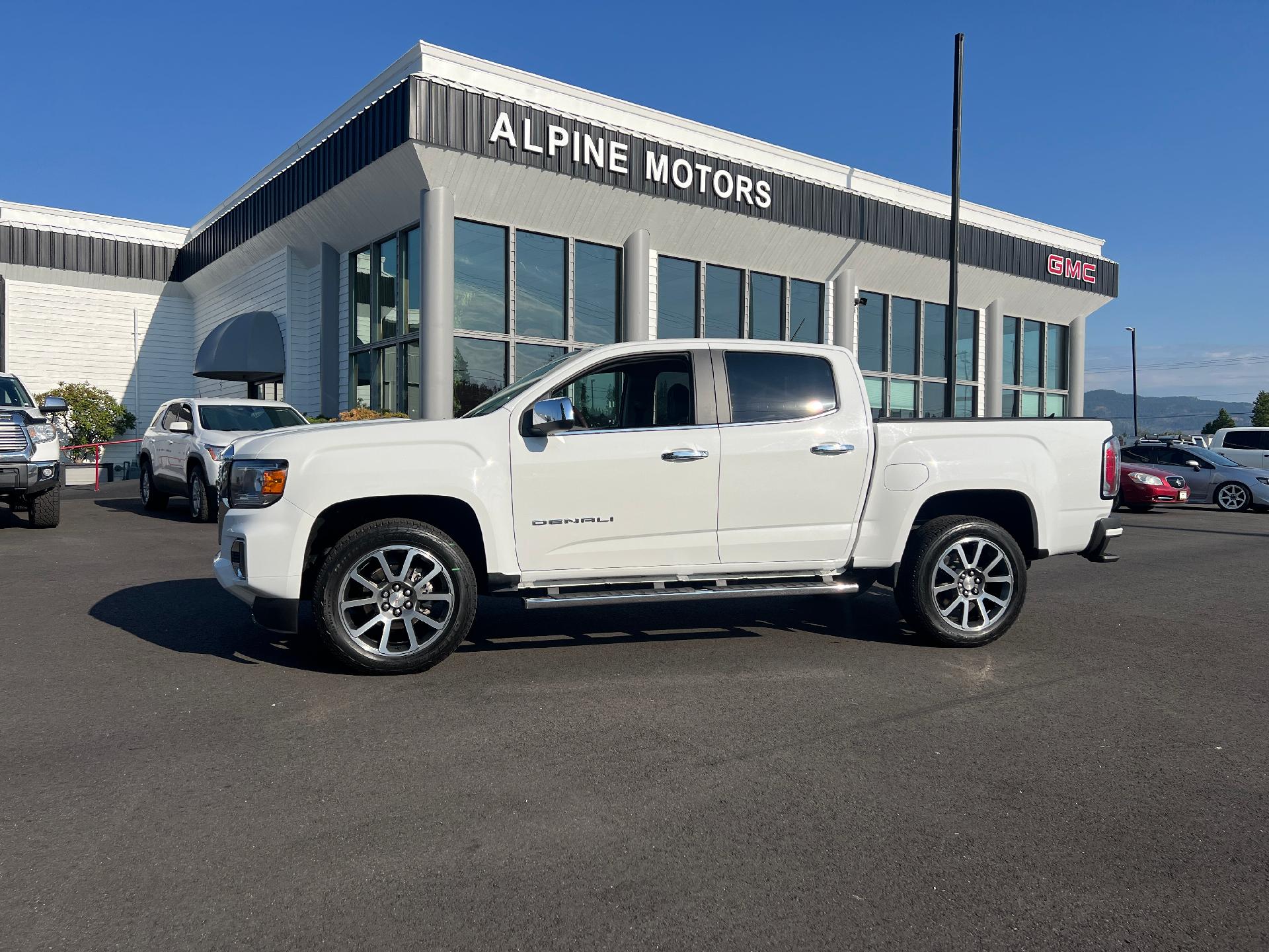 Used 2021 GMC Canyon Denali with VIN 1GTG6EEN1M1129668 for sale in Sandpoint, ID