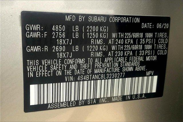 2020 Subaru Outback Vehicle Photo in TOPEKA, KS 66609-0000