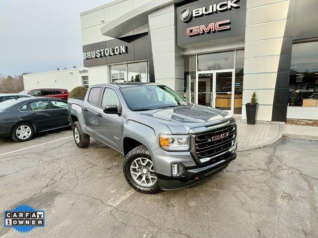 Used 2022 GMC Canyon AT4 with VIN 1GTG6FEN1N1265032 for sale in Mystic, CT