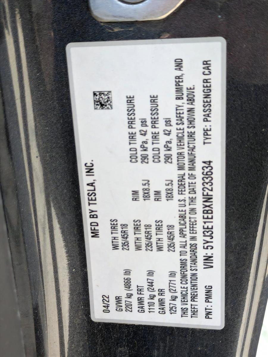 2022 Tesla Model 3 Vehicle Photo in GOLDEN, CO 80401-3850