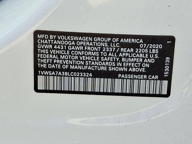 2020 Volkswagen Passat Vehicle Photo in PAWLING, NY 12564-3219