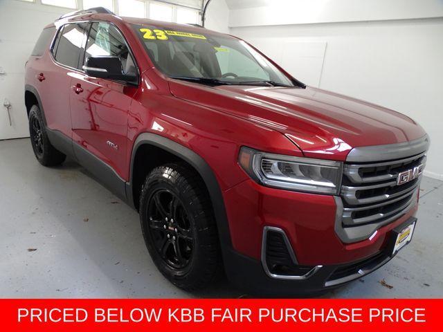 Volcanic Red Tintcoat 2023 GMC Acadia AT4 AWD SUV / Crossover Four-Wheel Drive Automatic