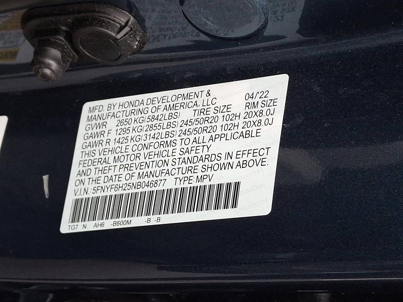 2022 Honda Pilot Vehicle Photo in Harrisburg, PA 17111-1033