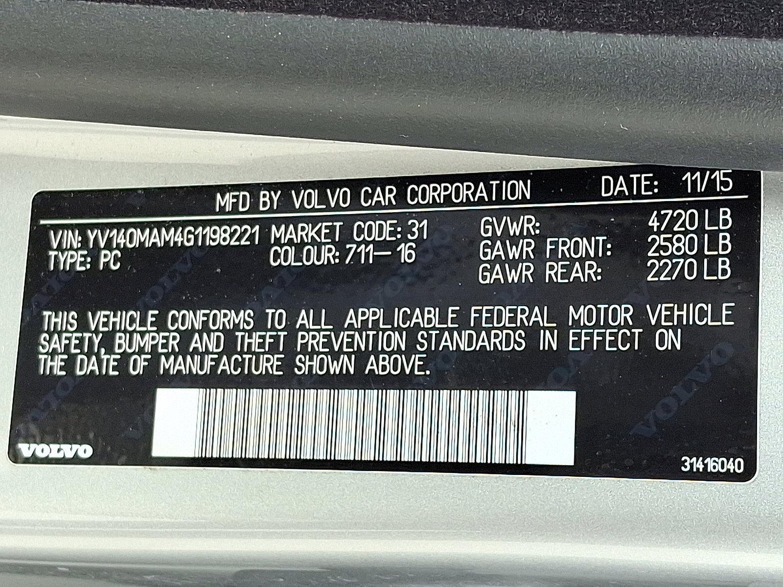 2016 Volvo S80 Vehicle Photo in Lancaster, PA 17601