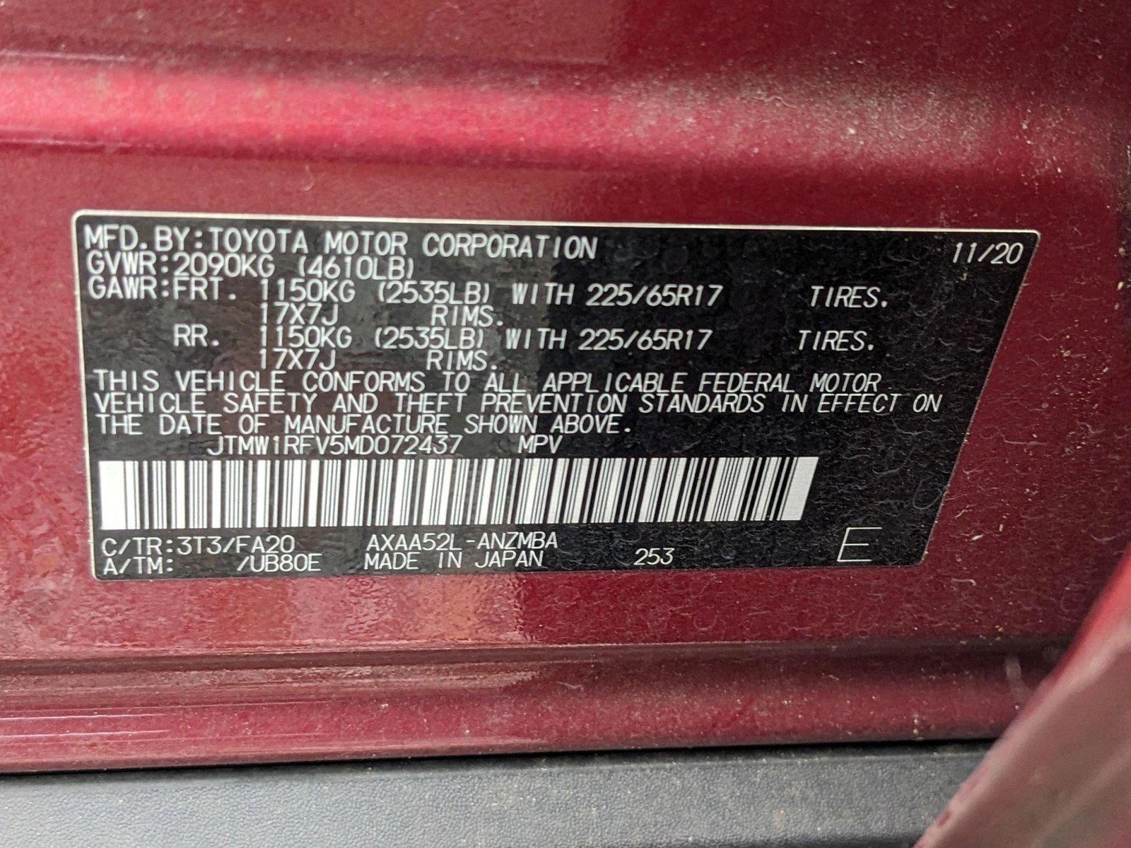 2021 Toyota RAV4 Vehicle Photo in Tampa, FL 33614