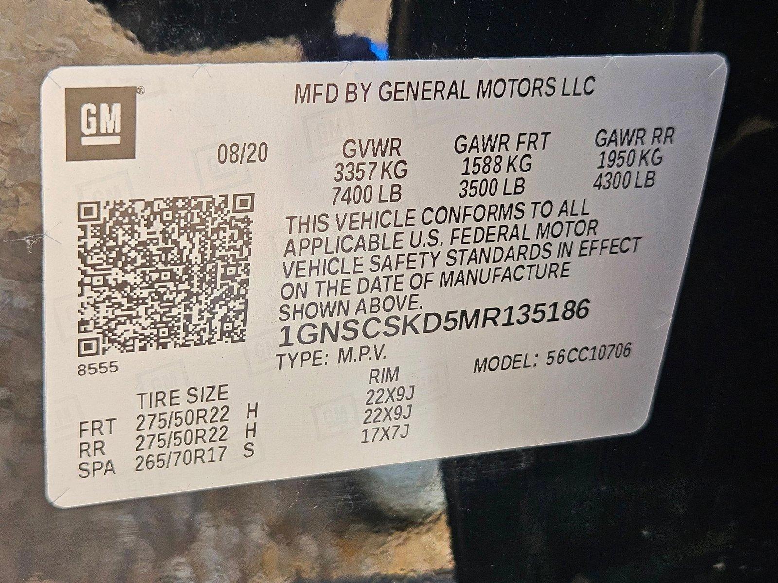 2021 Chevrolet Tahoe Vehicle Photo in WACO, TX 76710-2592