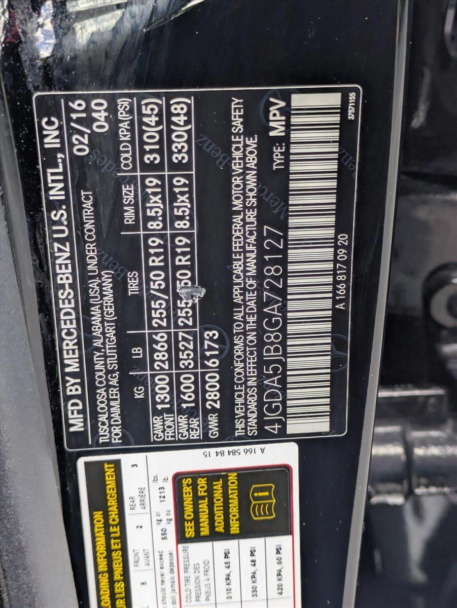 2016 Mercedes-Benz GLE Vehicle Photo in GREENACRES, FL 33463-3207