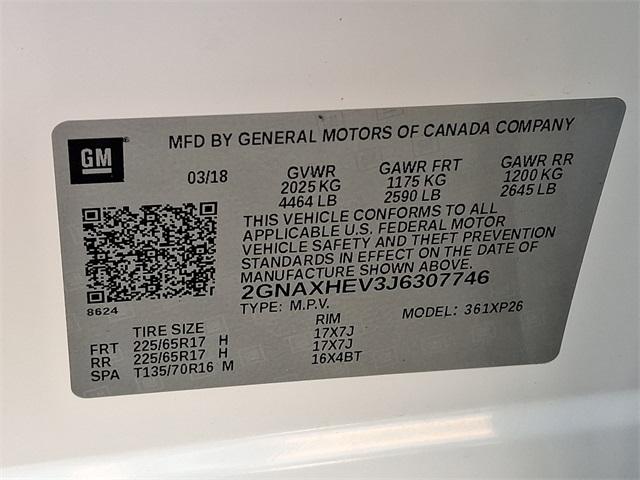 2018 Chevrolet Equinox Vehicle Photo in SEAFORD, DE 19973-8463