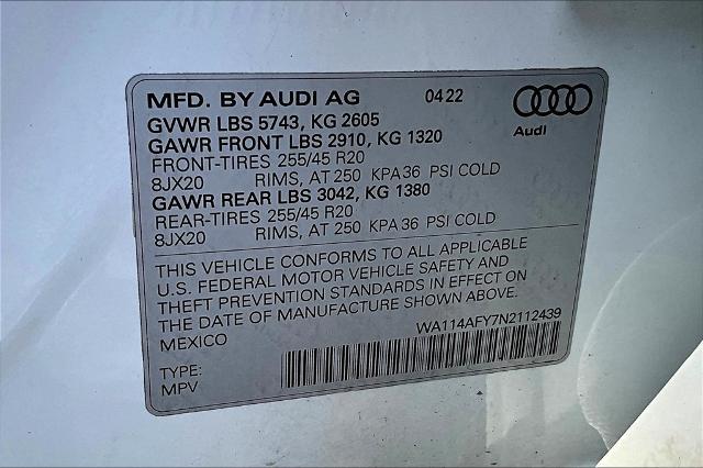 2022 Audi SQ5 Sportback Vehicle Photo in Tulsa, OK 74145