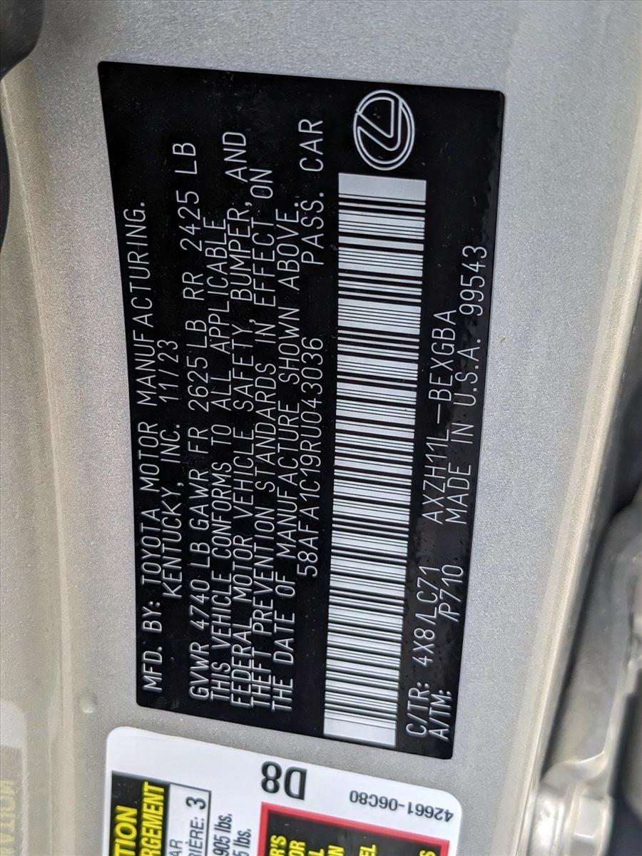 2024 Lexus ES 300h Vehicle Photo in Tampa, FL 33614