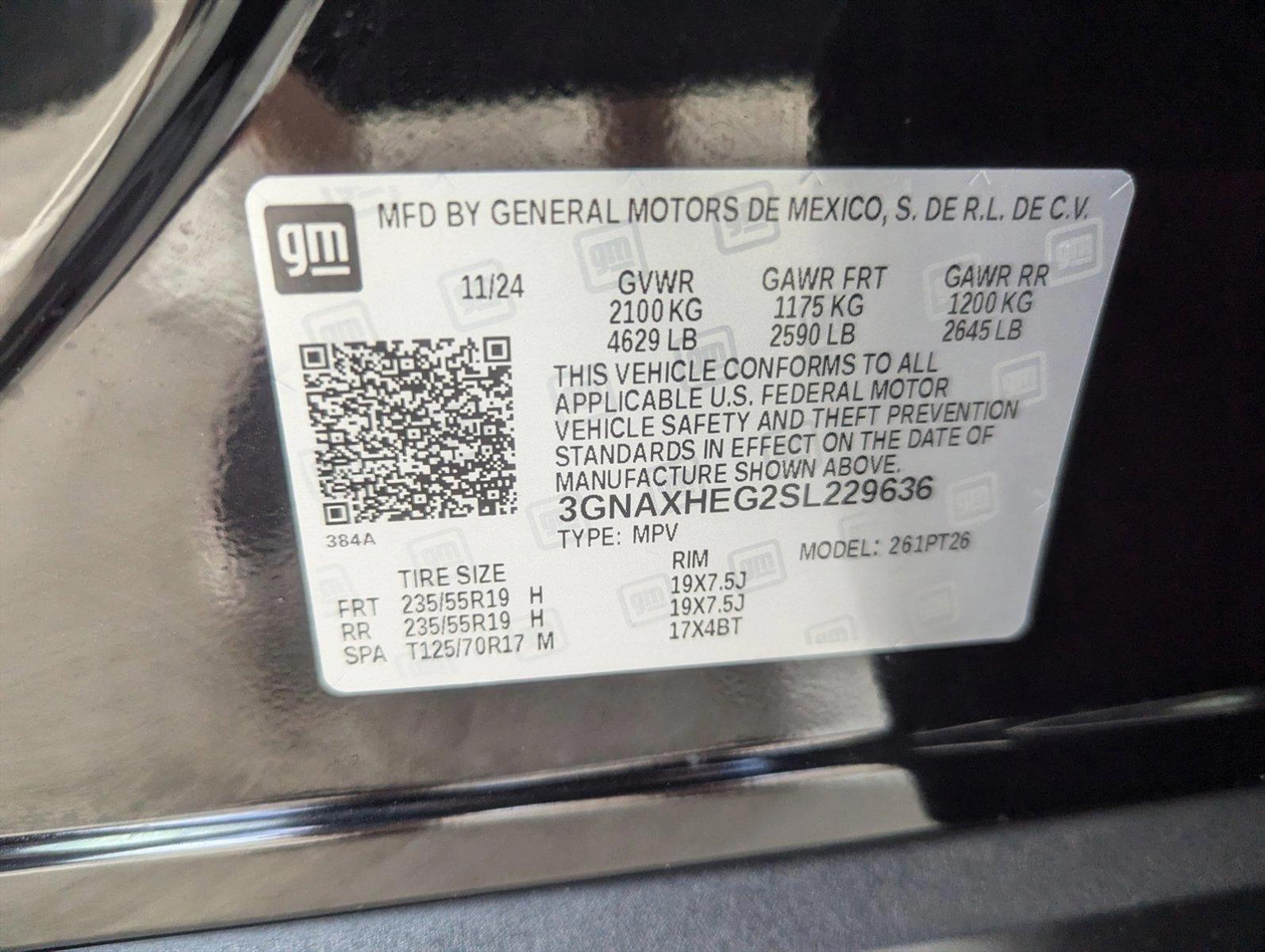 2025 Chevrolet Equinox Vehicle Photo in CORPUS CHRISTI, TX 78412-4902