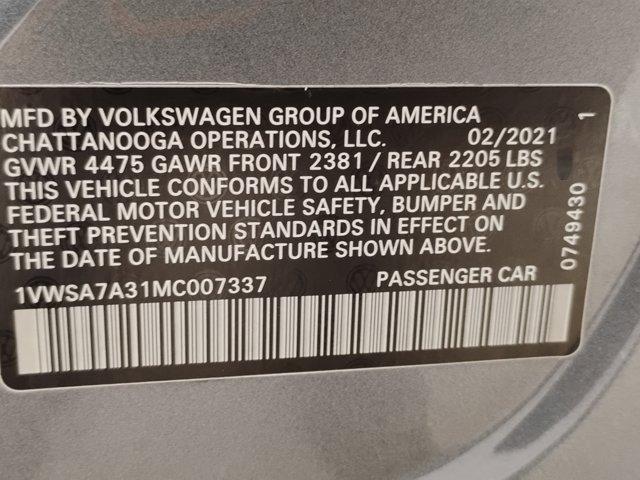 2021 Volkswagen Passat Vehicle Photo in PINEVILLE, NC 28134-8495