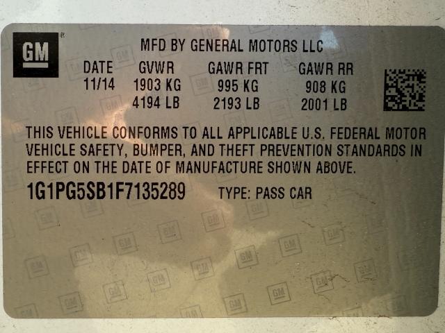 2015 Chevrolet Cruze Vehicle Photo in Appleton, WI 54914