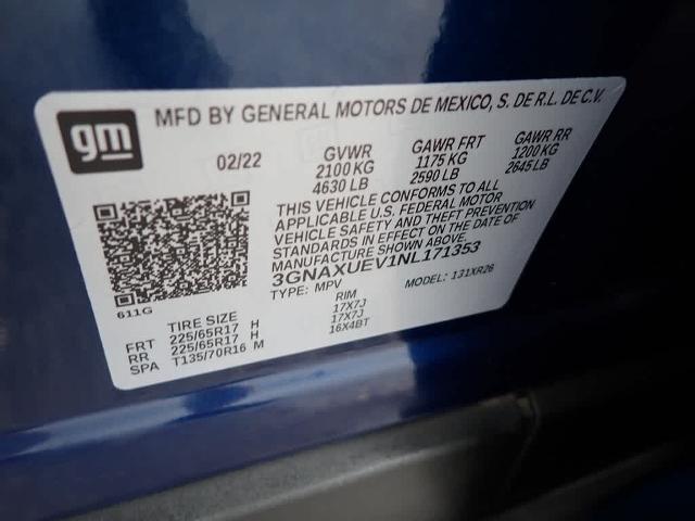 2022 Chevrolet Equinox Vehicle Photo in ZELIENOPLE, PA 16063-2910