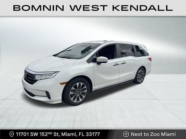 Used 2021 Honda Odyssey EX-L with VIN 5FNRL6H70MB037737 for sale in Miami, FL