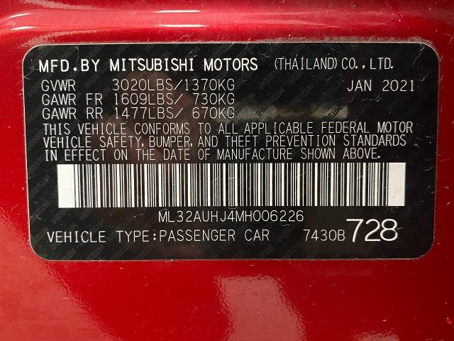 2021 Mitsubishi Mirage Vehicle Photo in Appleton, WI 54913