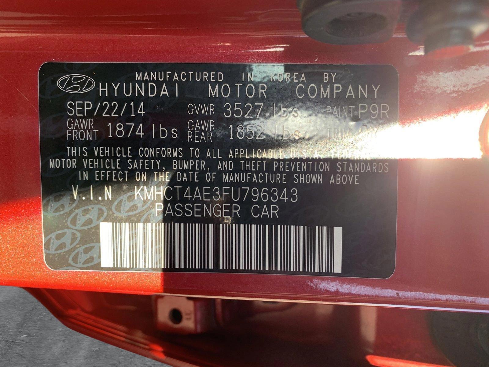 2015 Hyundai Accent Vehicle Photo in GILBERT, AZ 85297-0446