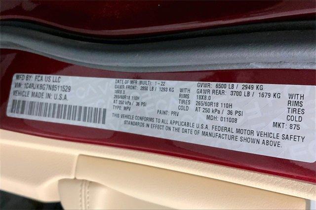 2022 Jeep Grand Cherokee L Vehicle Photo in KANSAS CITY, MO 64114-4502