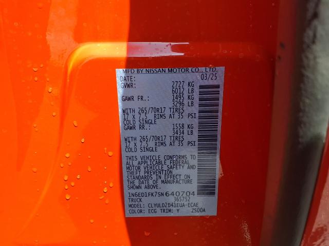 2025 Nissan Frontier Vehicle Photo in Oshkosh, WI 54904