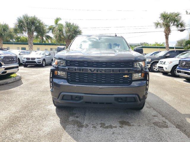 Used 2021 Chevrolet Silverado 1500 Custom with VIN 3GCPWBEKXMG455068 for sale in Fort Lauderdale, FL