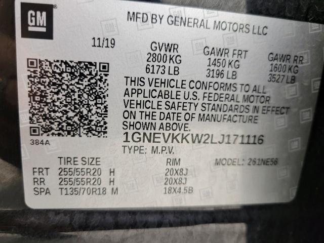 2020 Chevrolet Traverse Vehicle Photo in NEENAH, WI 54956-2243