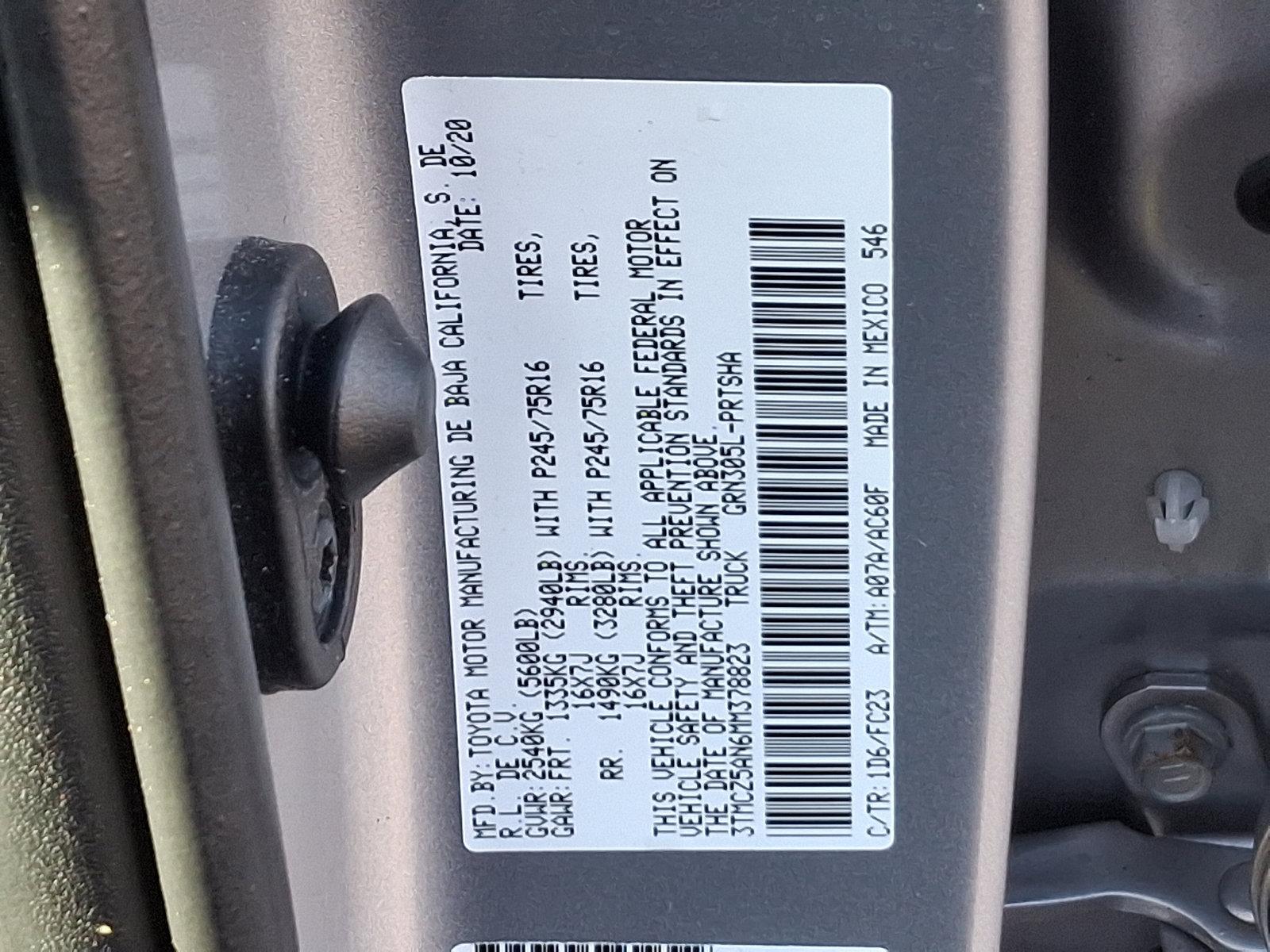 2021 Toyota Tacoma 4WD Vehicle Photo in Trevose, PA 19053
