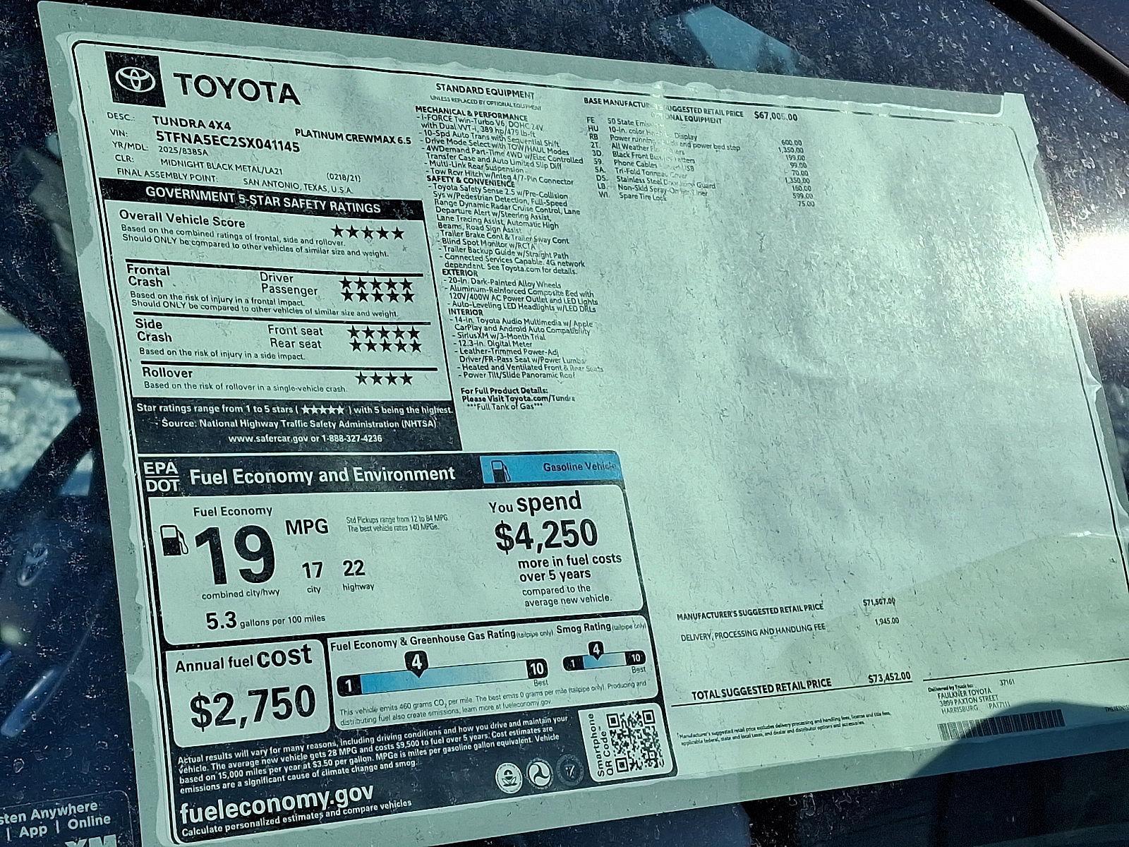 2025 Toyota Tundra 4WD Vehicle Photo in Trevose, PA 19053