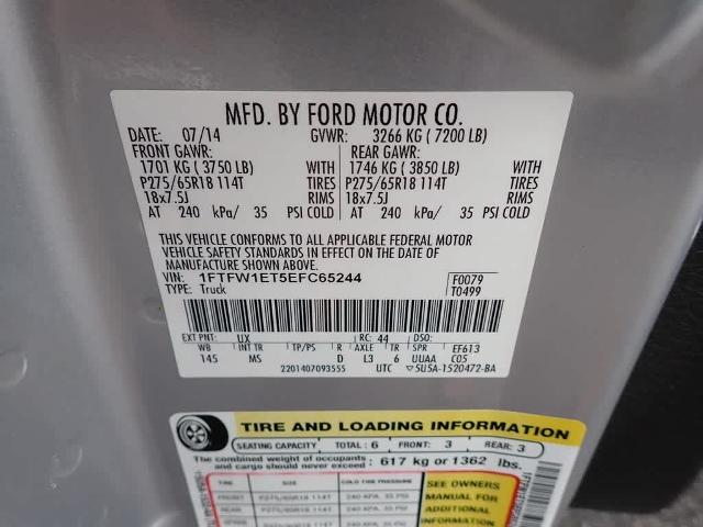 2014 Ford F-150 Vehicle Photo in ZELIENOPLE, PA 16063-2910
