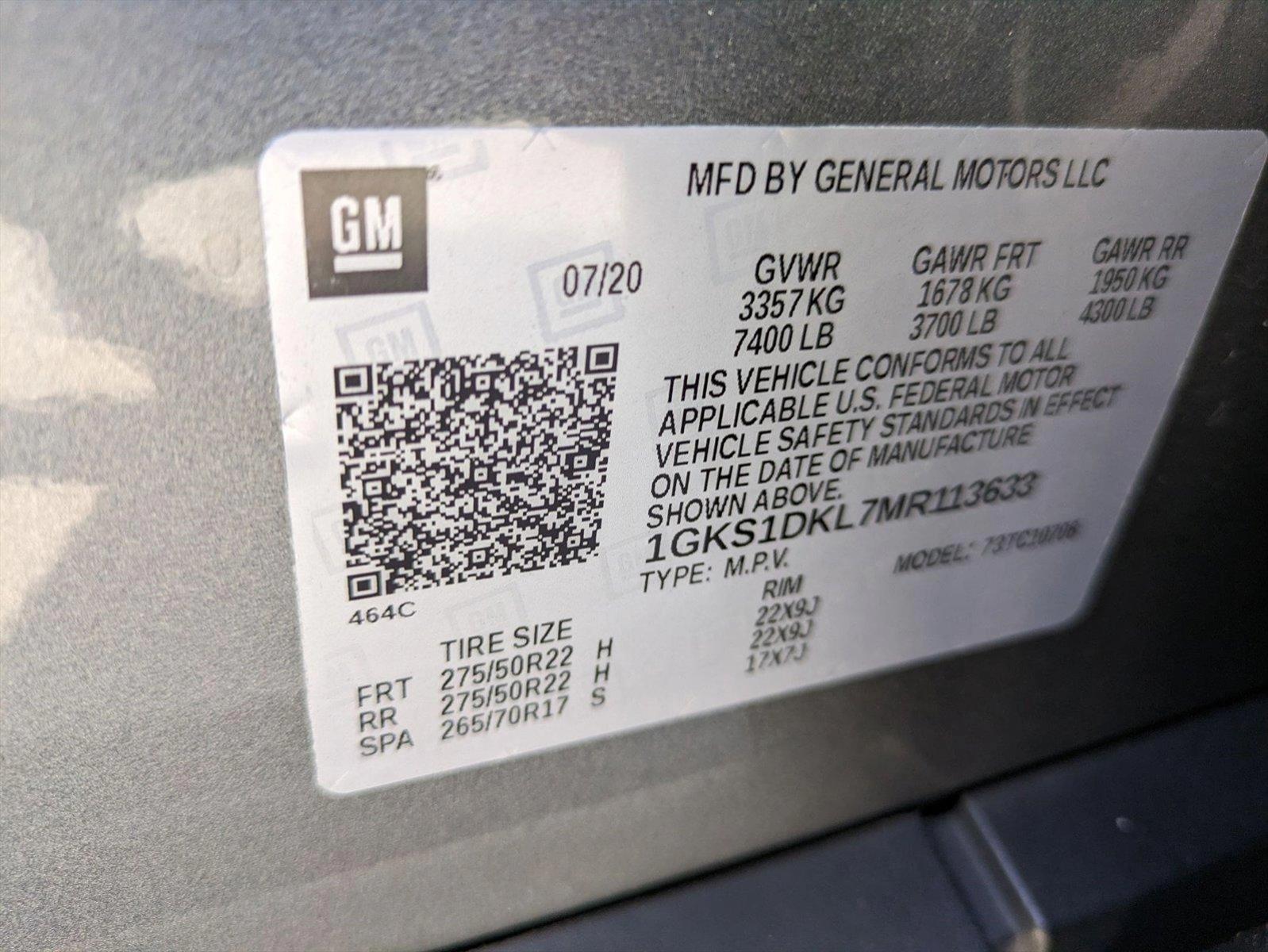 2021 GMC Yukon Vehicle Photo in WEST PALM BEACH, FL 33407-3296