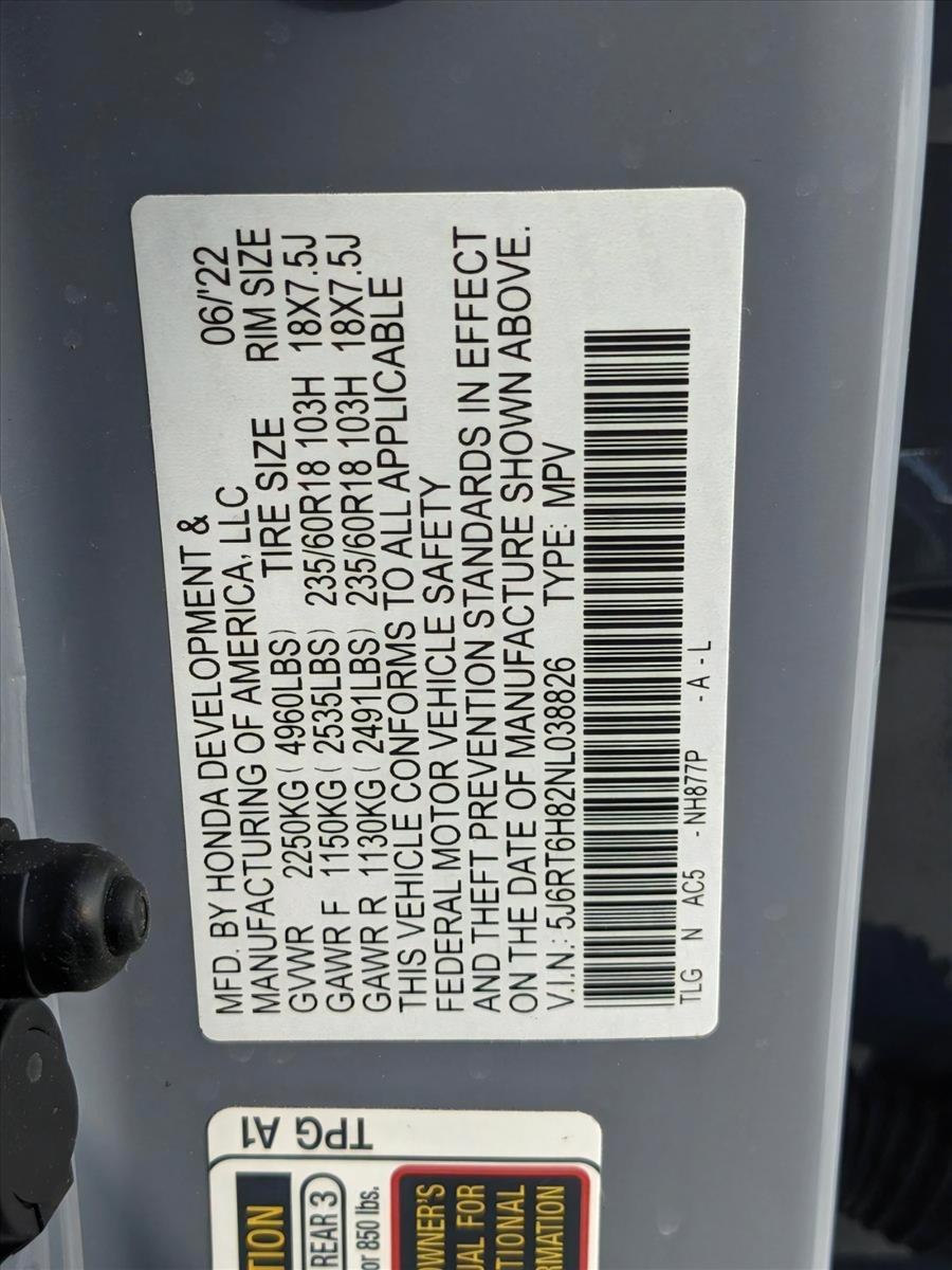 2022 Honda CR-V Hybrid Vehicle Photo in WEST PALM BEACH, FL 33407-3296