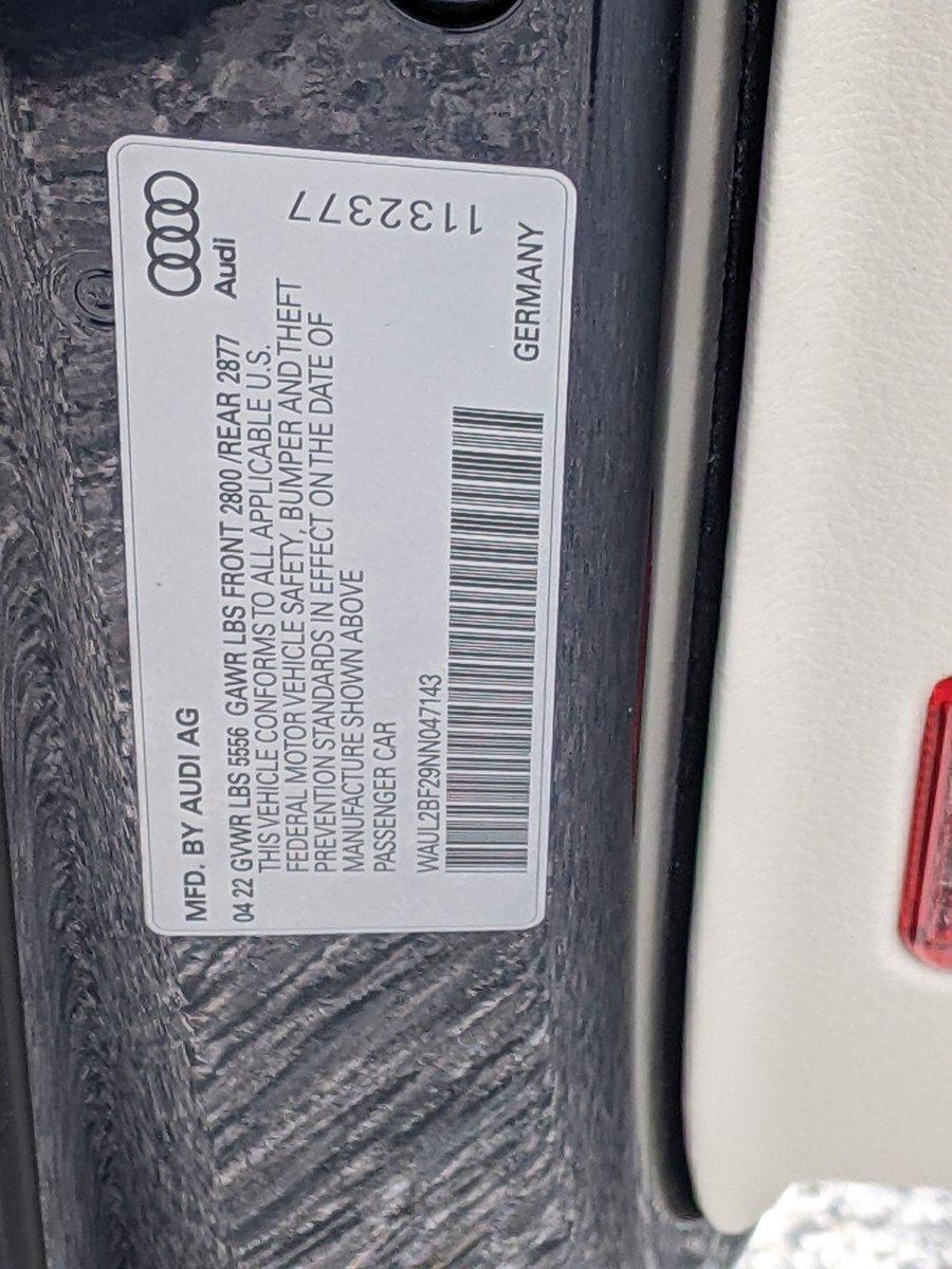 2022 Audi A6 Sedan Vehicle Photo in Cockeysville, MD 21030