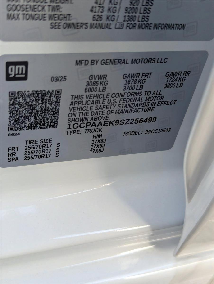 2025 Chevrolet Silverado 1500 Vehicle Photo in GREENACRES, FL 33463-3207