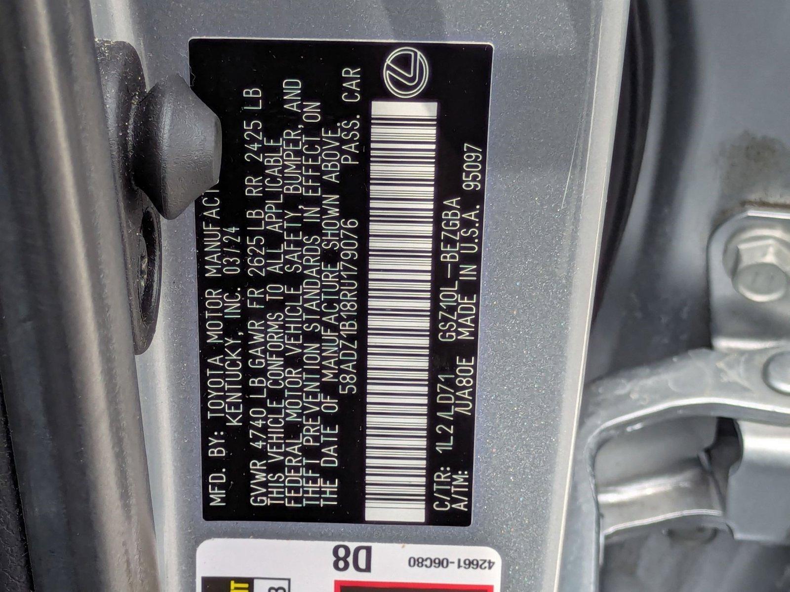 2024 Lexus ES 350 Vehicle Photo in Clearwater, FL 33761