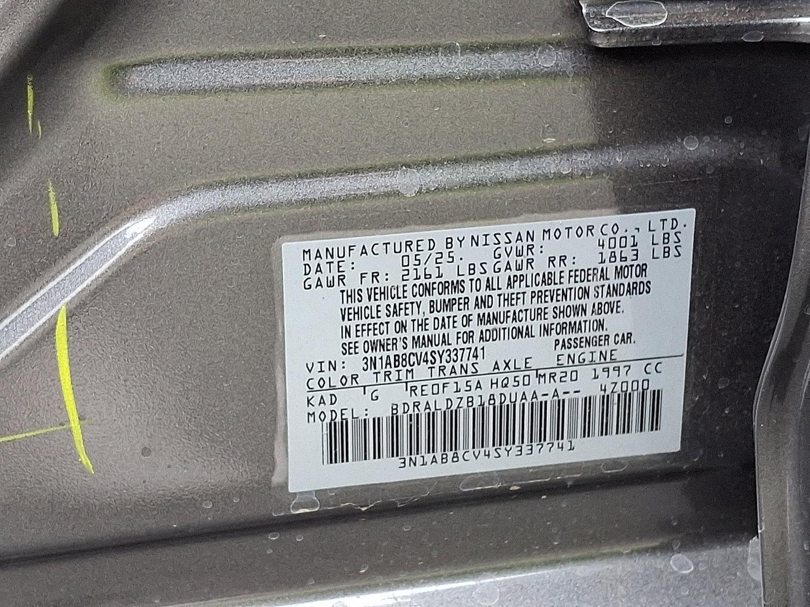 2025 Nissan Sentra Vehicle Photo in Mechanicsburg, PA 17050-2306