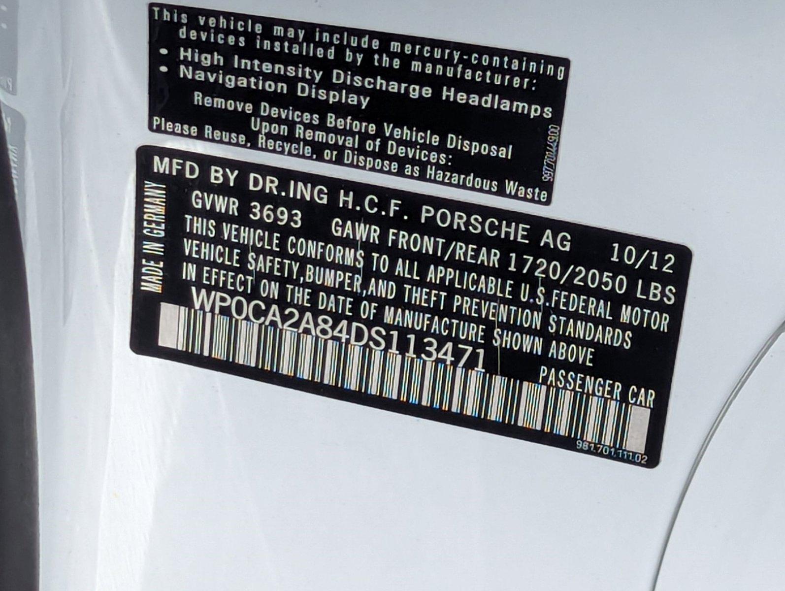 2013 Porsche Boxster Vehicle Photo in Delray Beach, FL 33444