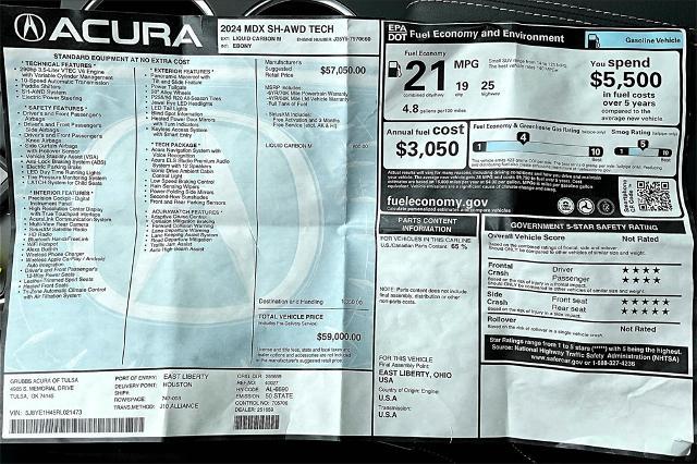 2024 Acura MDX Vehicle Photo in Tulsa, OK 74145