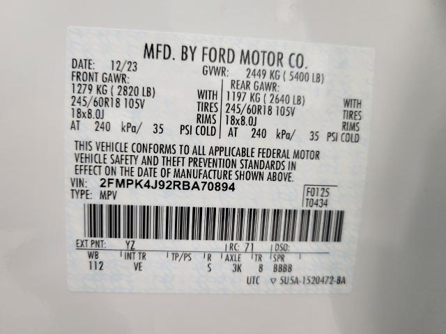 2024 Ford Edge Vehicle Photo in NEENAH, WI 54956-2243
