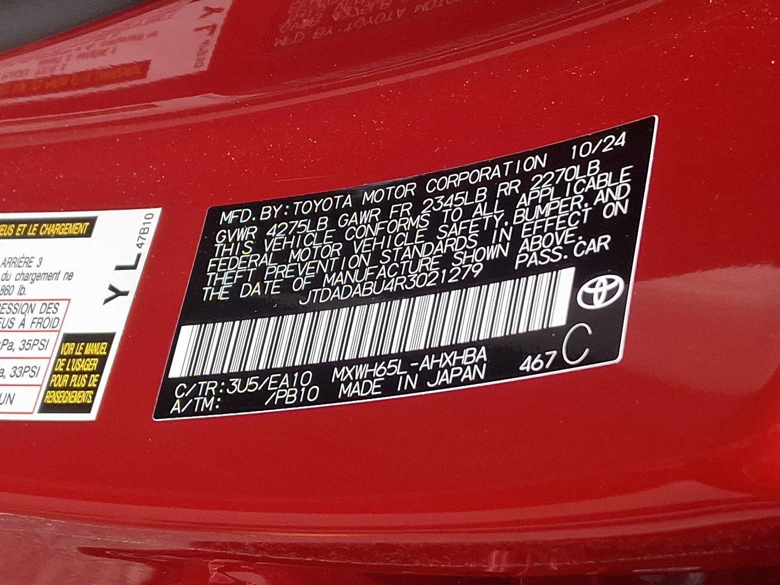 2024 Toyota Prius Vehicle Photo in Harrisburg, PA 17111