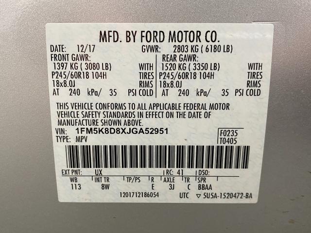 2018 Ford Explorer Vehicle Photo in Appleton, WI 54913