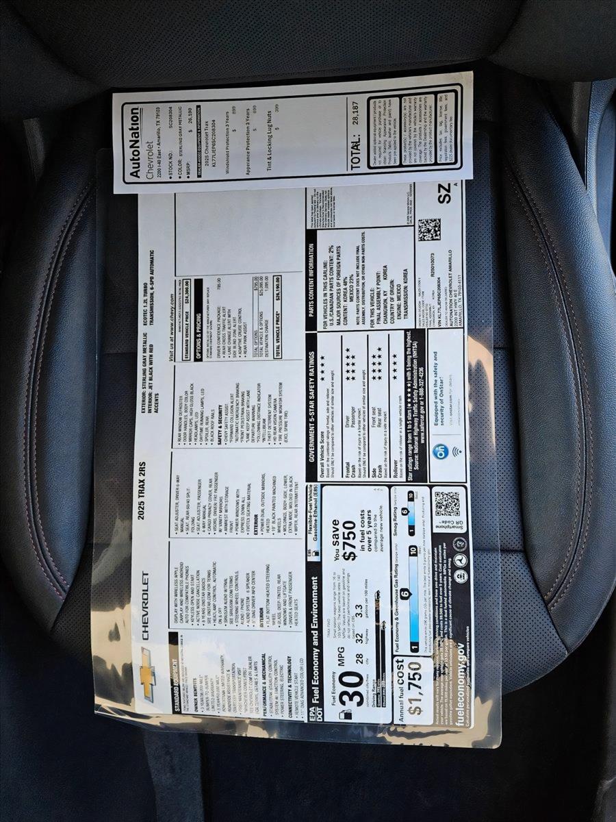 2025 Chevrolet Trax Vehicle Photo in AMARILLO, TX 79103-4111