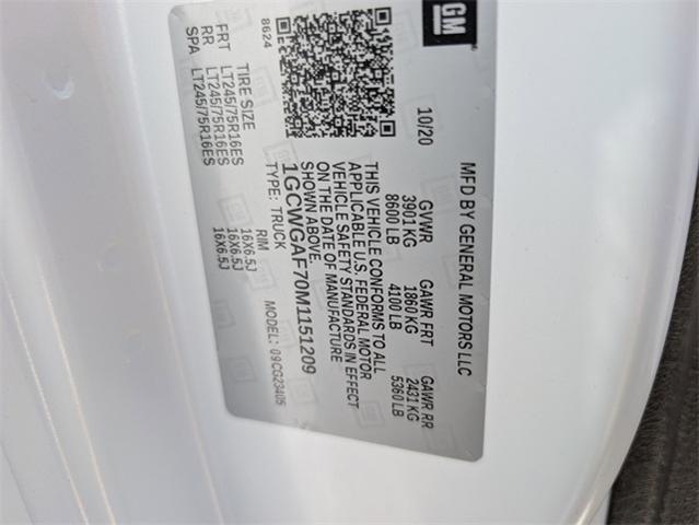 2021 Chevrolet Express Cargo Van Vehicle Photo in ENGLEWOOD, CO 80113-6708