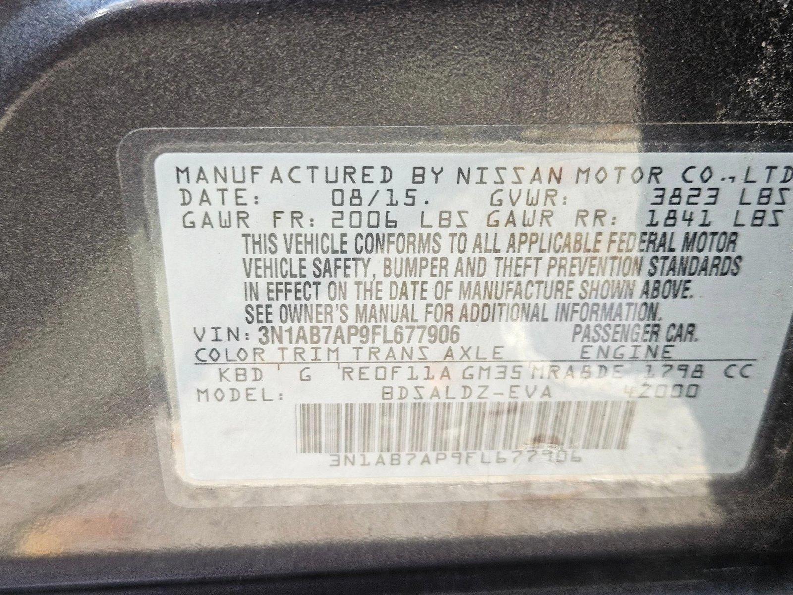 2015 Nissan Sentra Vehicle Photo in GREENACRES, FL 33463-3207