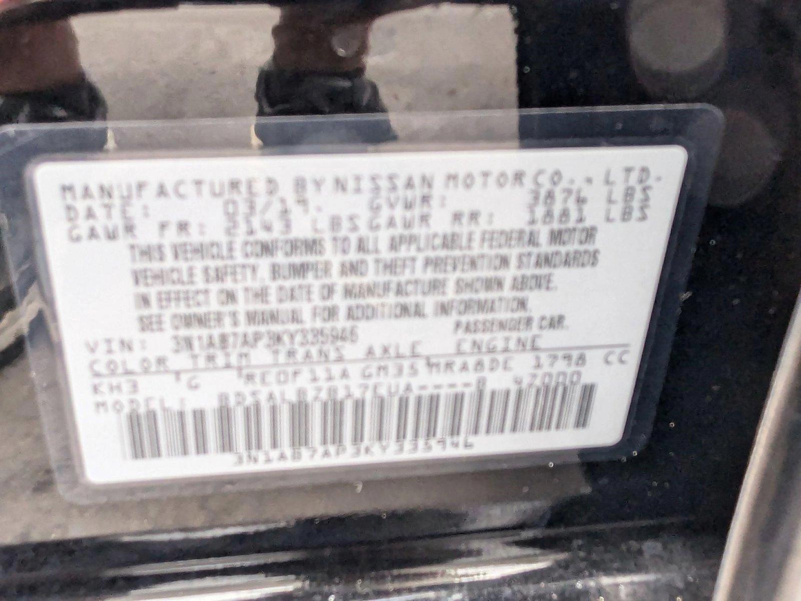 2019 Nissan Sentra Vehicle Photo in MIAMI, FL 33134-2699