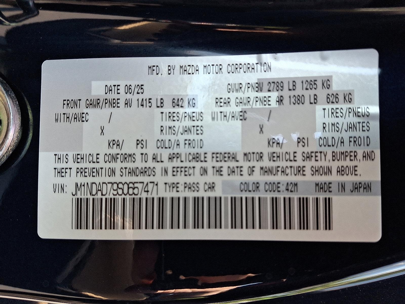 2025 Mazda MX-5 Miata Vehicle Photo in Harrisburg, PA 17111
