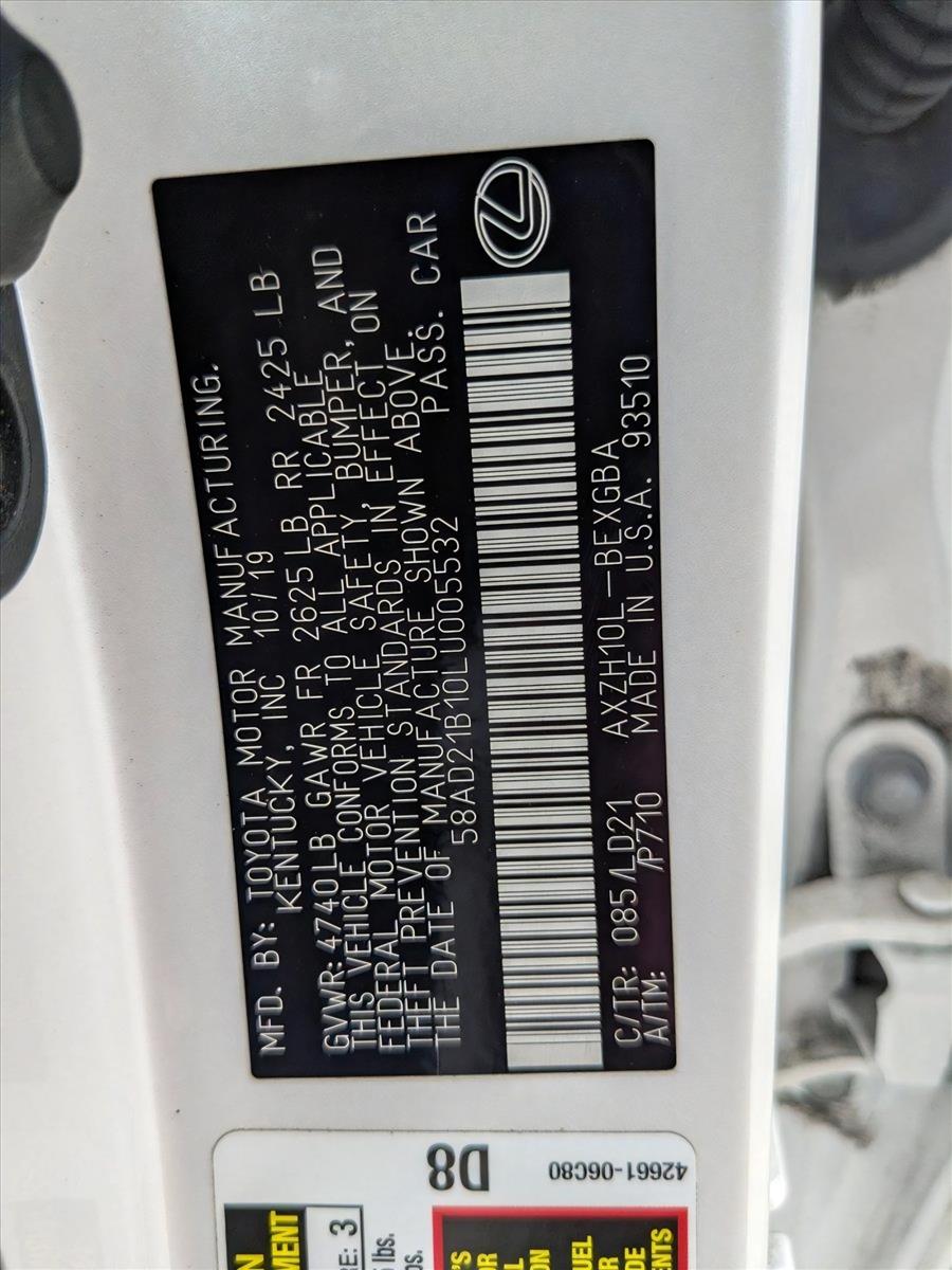 2020 Lexus ES 300h Vehicle Photo in Orlando, FL 32811