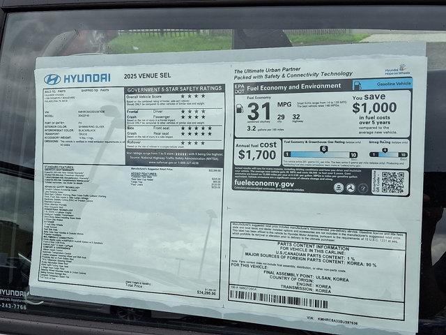 2025 Hyundai VENUE Vehicle Photo in Philadelphia, PA 19116