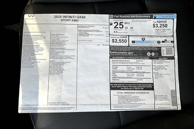 2025 INFINITI QX50 Vehicle Photo in San Antonio, TX 78230