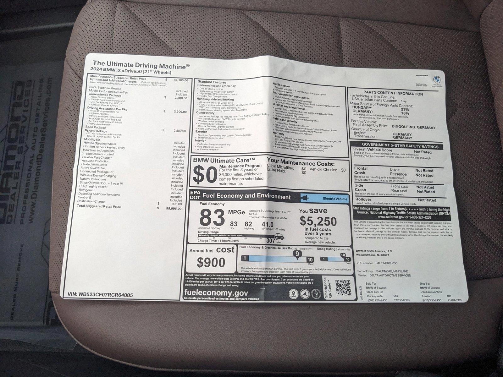 2024 BMW iX Vehicle Photo in Towson, MD 21204