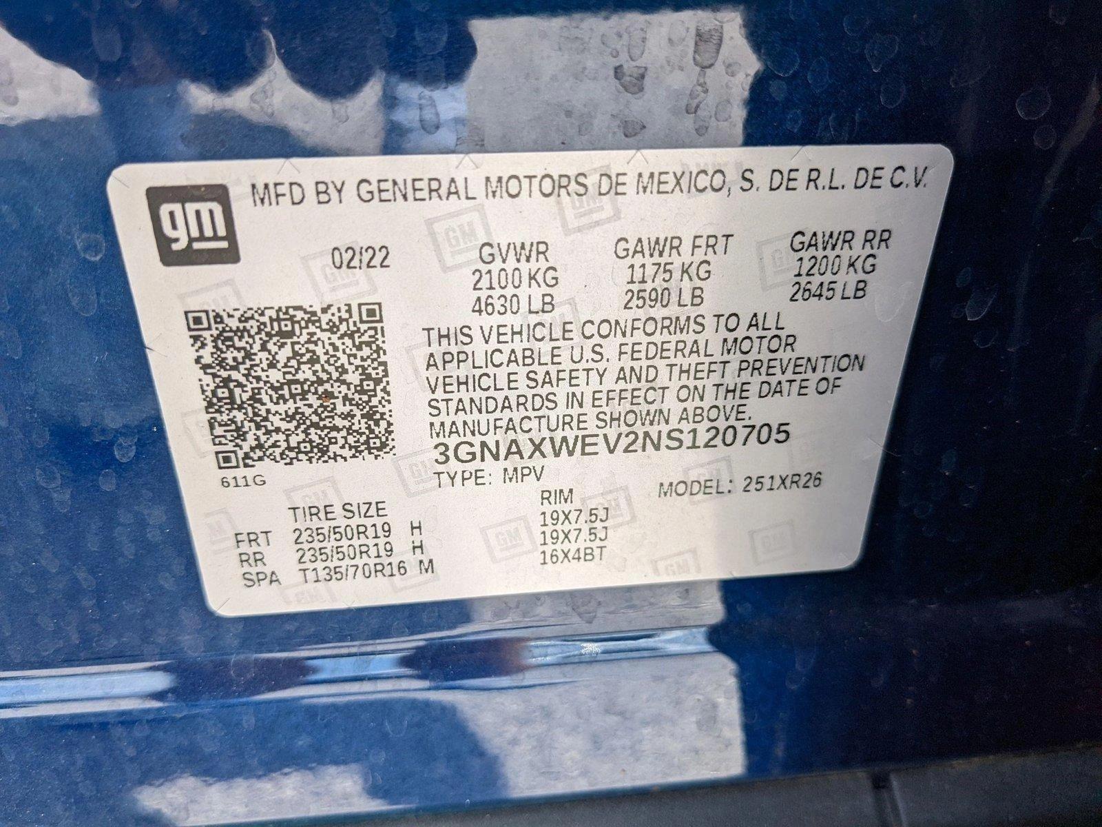 2022 Chevrolet Equinox Vehicle Photo in ORLANDO, FL 32808-7998